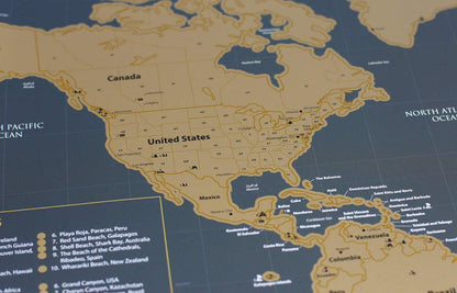 🎉Scratch Map of the World