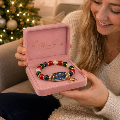 🔥 LAST DAY 49% OFF – 🎄 Candy Glow Christmas Bracelet Collection | 6 Dopamine Holiday Designs with Color-Coordinated Beads & Matching Gold-Tone Charms ✨
