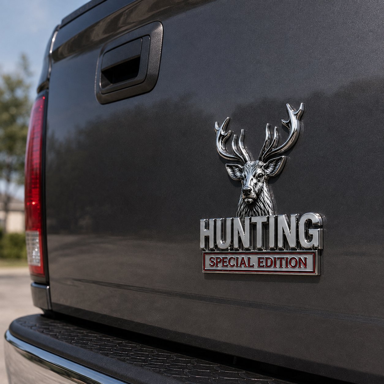 ⭐ HUNTING Special Edition 3D Chrome Metal Car Emblem
