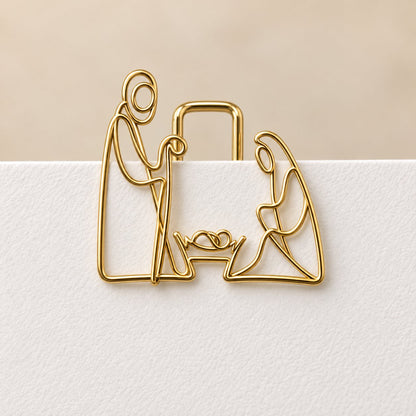 ✝Faith-Inspired Gold Paper Clips — Meaningful Christian Bookmarks