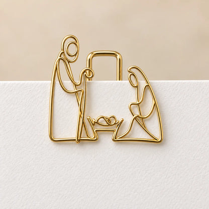 ✝Faith-Inspired Gold Paper Clips — Meaningful Christian Bookmarks