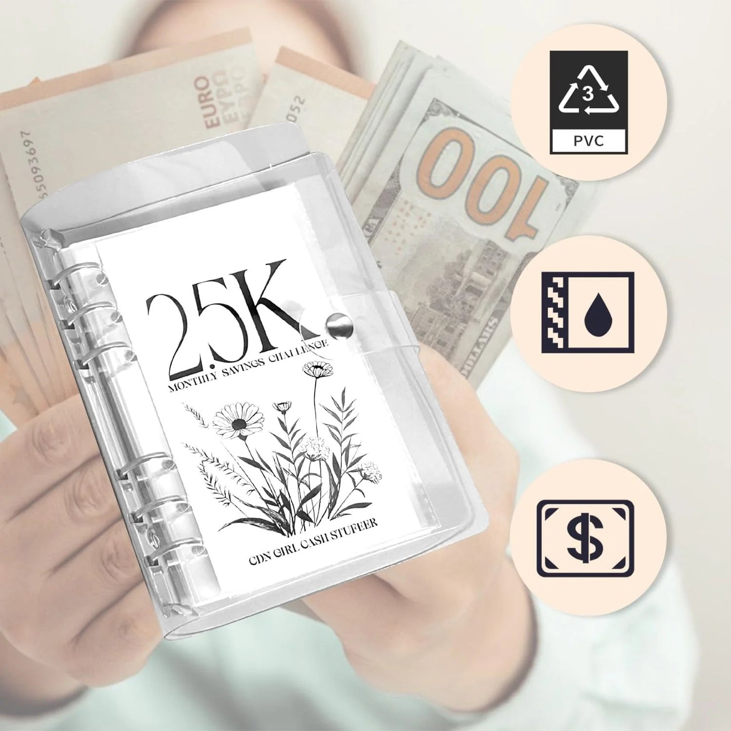 A6 12-Month Money Saving Binder