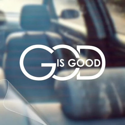 ⏰Limited Stock 60% OFF🙏 'God Is Good' Christian Car Decal Sticker | Premium Religious Décor