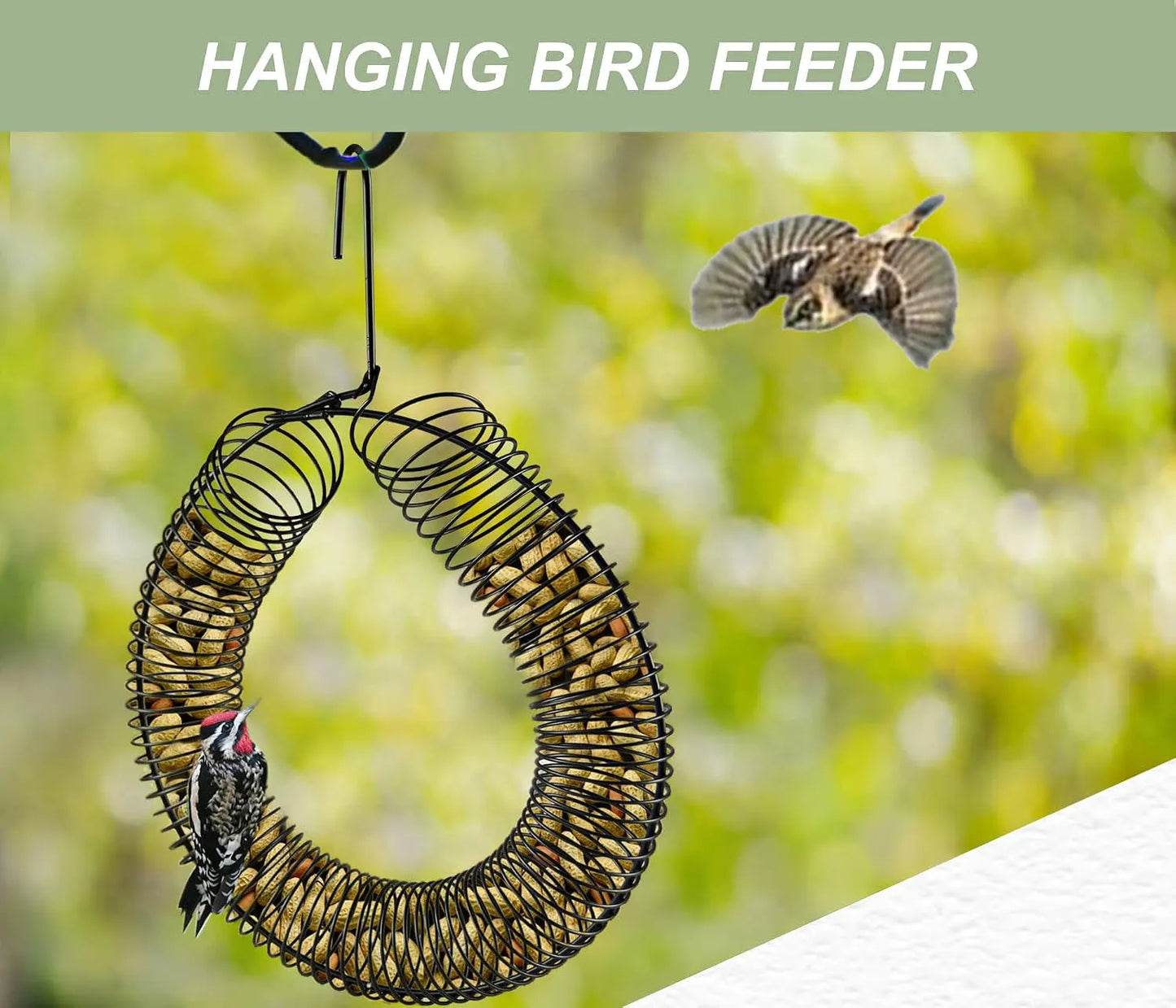 Hanging Peanut Wreath Feeder
