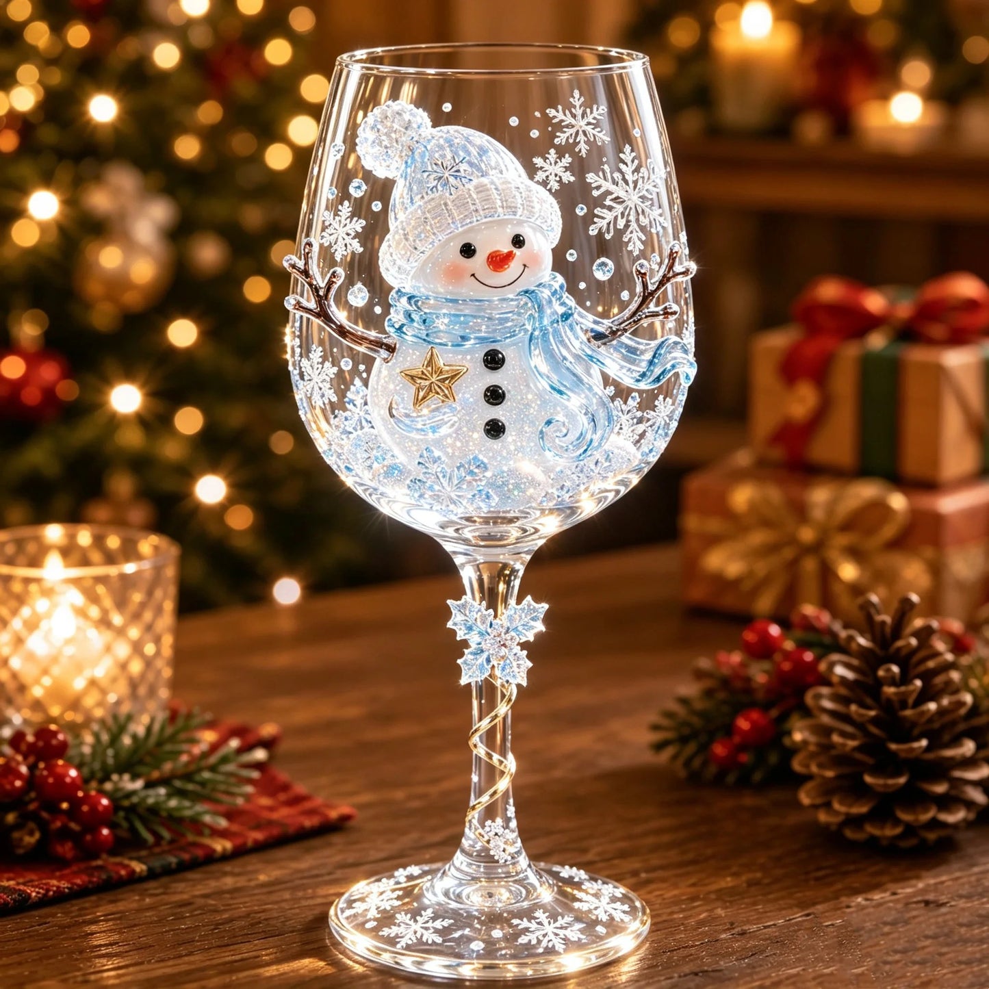 ⏳ Last Day 49% OFF – 🎄 3D Christmas Art Glass Cup Collection | Premium Clear Glass with Raised Holiday Details, Sparkling Snowflake Accents & 6 Festive Designs ✨