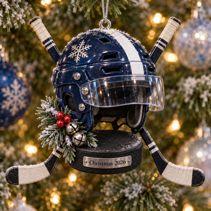 2026 Hockey Christmas Ornaments – 5 Unique Helmet, Stick & Puck Designs for Hockey Fans
