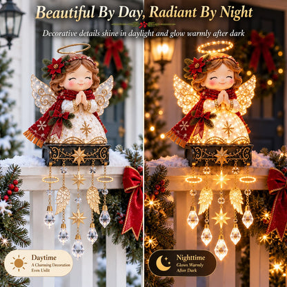 Christmas Angel Porch Railing Lights