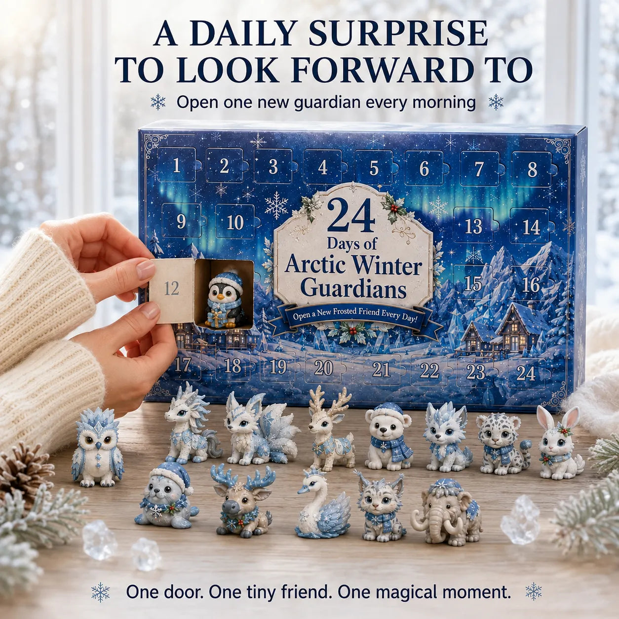 ⏳ Last Day 49% OFF – ✨ 24-Day Fantasy Guardian Advent Calendar Collection | 24 Unique Mini Collectible Characters with 4 Magical Themes for Daily Surprises & Display 🌲🌊