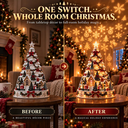 ⭐🏆 60,000+ Sold - 🎄MerryRealm™ Christmas Village Lightscape Tree