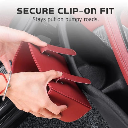 🥳2026 HOT SALE🥳💞50K+ SOLD!🚗🧺 49% OFF! Leather Car Door Cup Holder – Wide‐mouth opening, easy reach for drinks & phone. Clip‐on secure fit. PU leather, tough & stylish. 🛡️✨