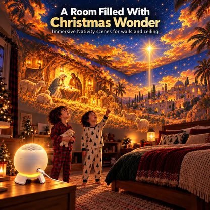 ✝️🌟 Nativity Christmas 5D Projection Light – Transform Any Room Into the Night of Bethlehem