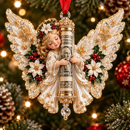 3D Angel Christmas Cash Gift Ornament – 6 Keepsake Designs