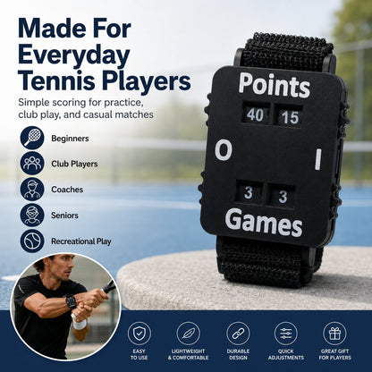 ✨🎾 Wrist Tennis Score Keeper – Never Lose Track Of The Score Again