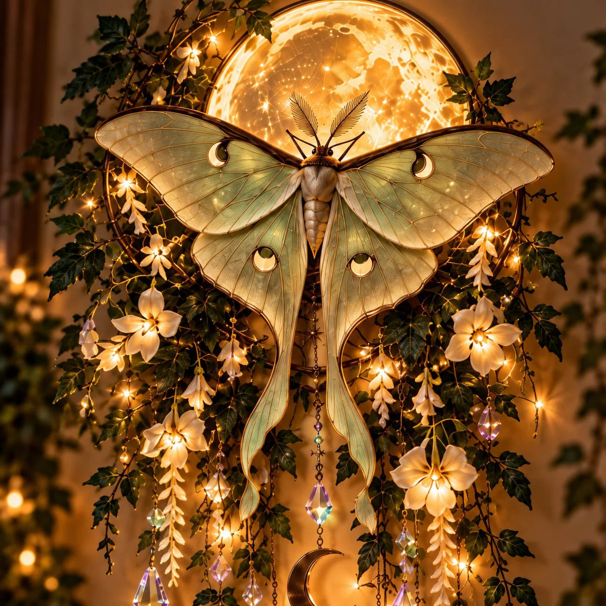 Enchanted Moon Animal Wall Light