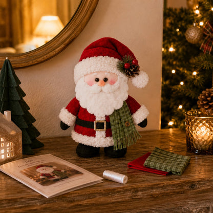 🔥 LAST DAY 49% OFF – ☃️ DIY Christmas Snowman Craft Kit | Layered Fabric Keepsake for Tabletop Display, Tree Hanging & Festive Bag Decor 🎄✨