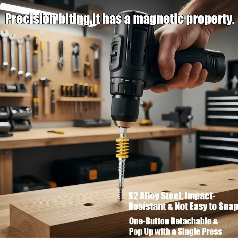 5-Pack Magnetic Quick-Release Drill Bits
