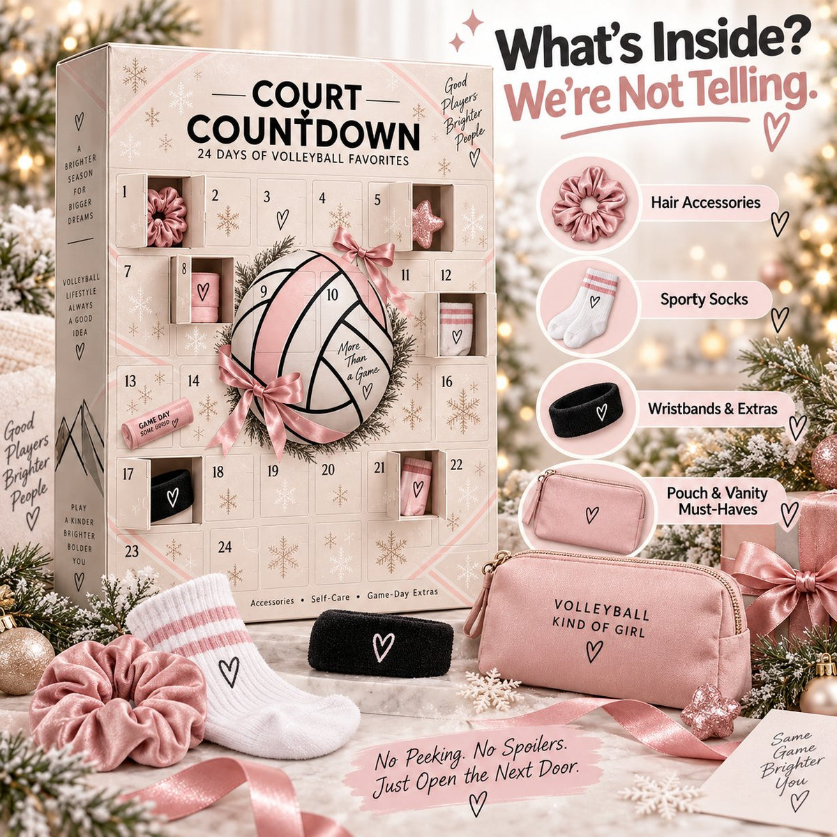 🏐 2026 Volleyball Advent Calendar – 24-Day Court Countdown