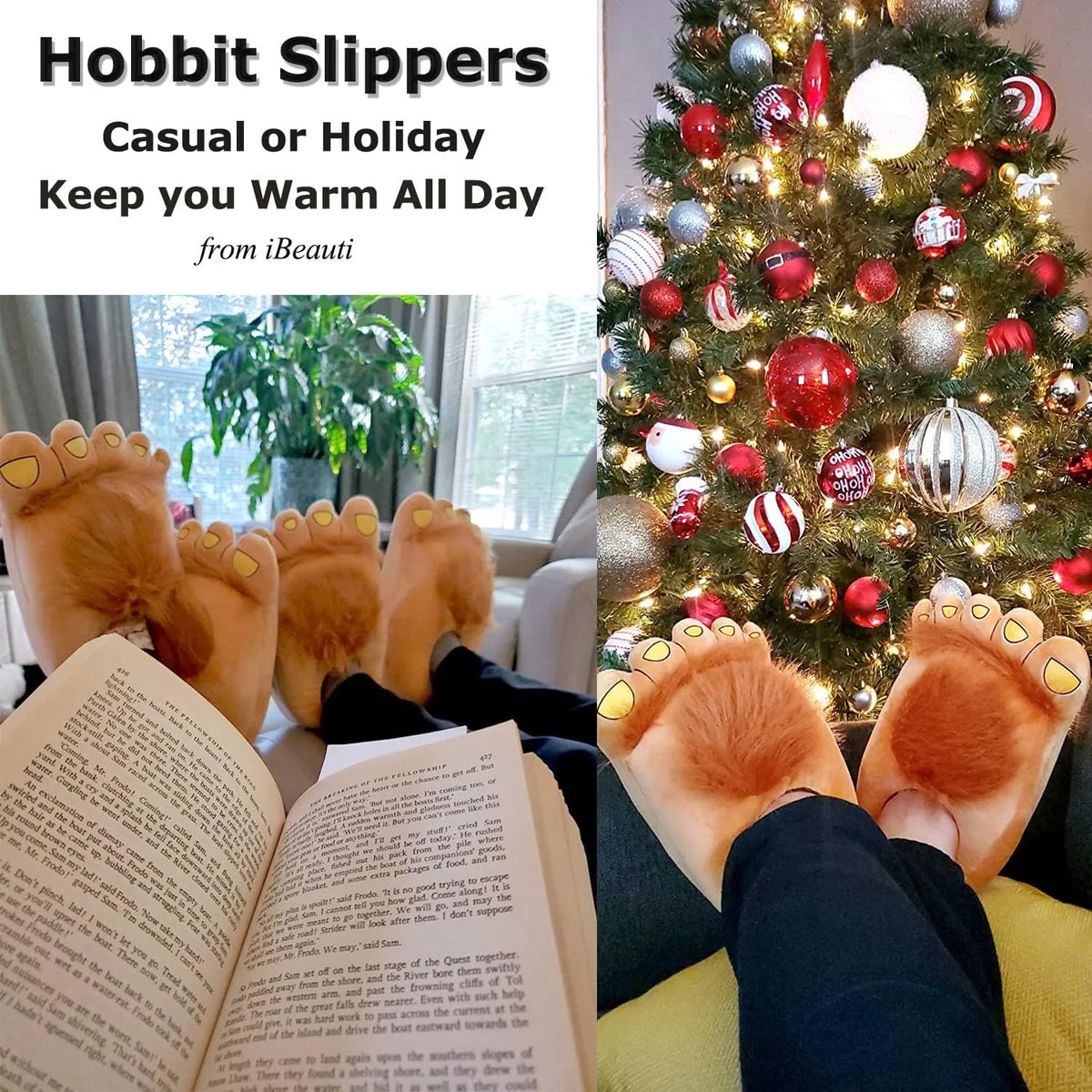 🐾 Furry Monster Feet Slippers – Cozy, Funny & Full of Adventure!