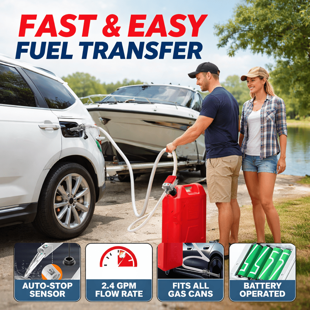 Portable Battery Powered Fuel Transfer Pump