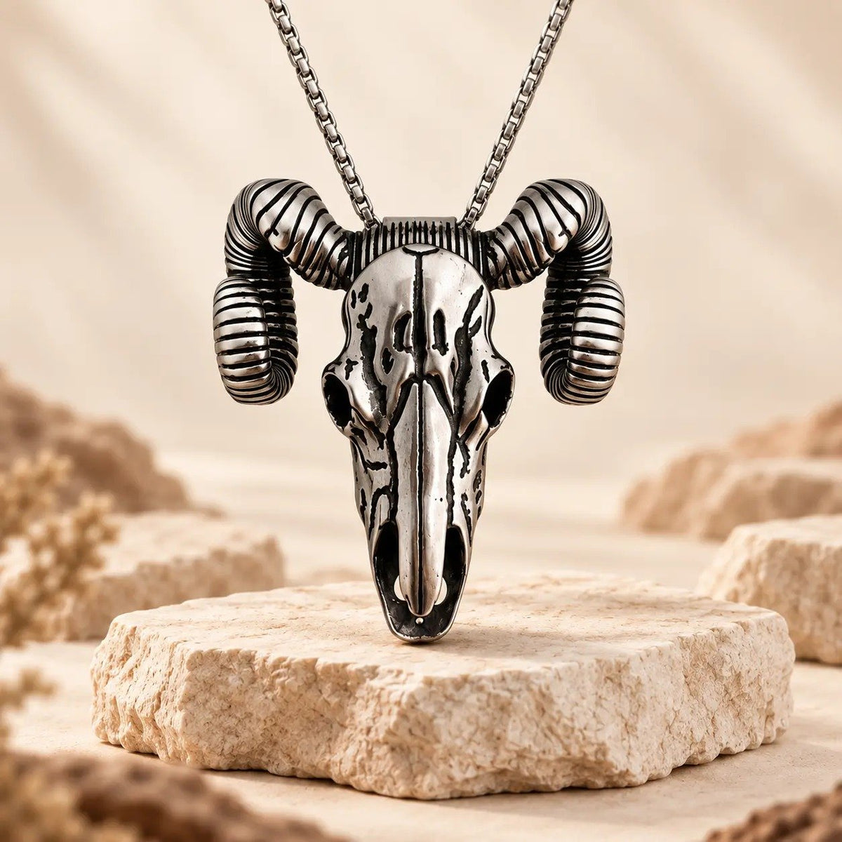 🐐 ✨ Western Skull Pendant Necklace & Belt Clip(📦Buy 2 Free Shipping)
