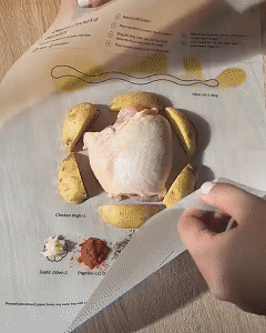 🍽️ 14-Recipe Guided Baking Parchment Sheets – Beginner-Friendly Cooking, Easy Family Dinners & Less Mess | Just Place, Fold & Bake 👩‍🍳