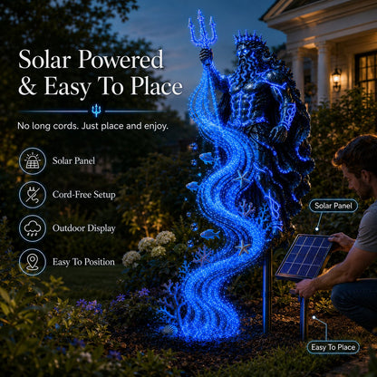 🔥Last Day 49% OFF🔥🌊 Poseidon Tidal Spiral Solar Garden Light