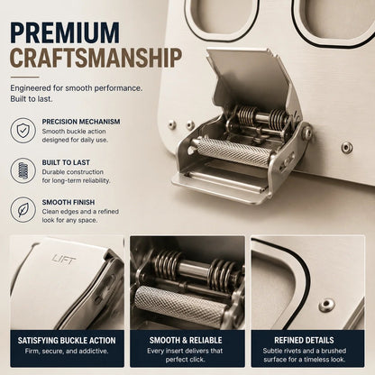 ✈️ Aviation Style Key Holder – Buckle-Inspired Wall Mounted Key Organizer for Entryway & Home