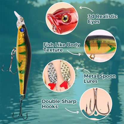 🎣 Angler’s Advent Calendar – 24 Fishing Lure Surprises
