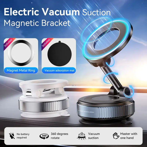 2026 Newest 360° Adjustable Vacuum Magnetic Suction Cup Phone Holder Mount
