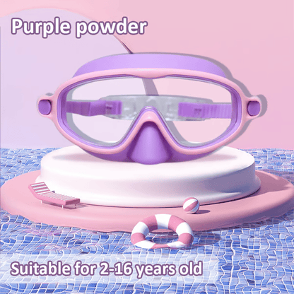 🏊‍♀️ Buy 1 Get 1 Free🏊‍♀️-HD children's large frame waterproof and anti-fog swimming goggles🏊‍♀️