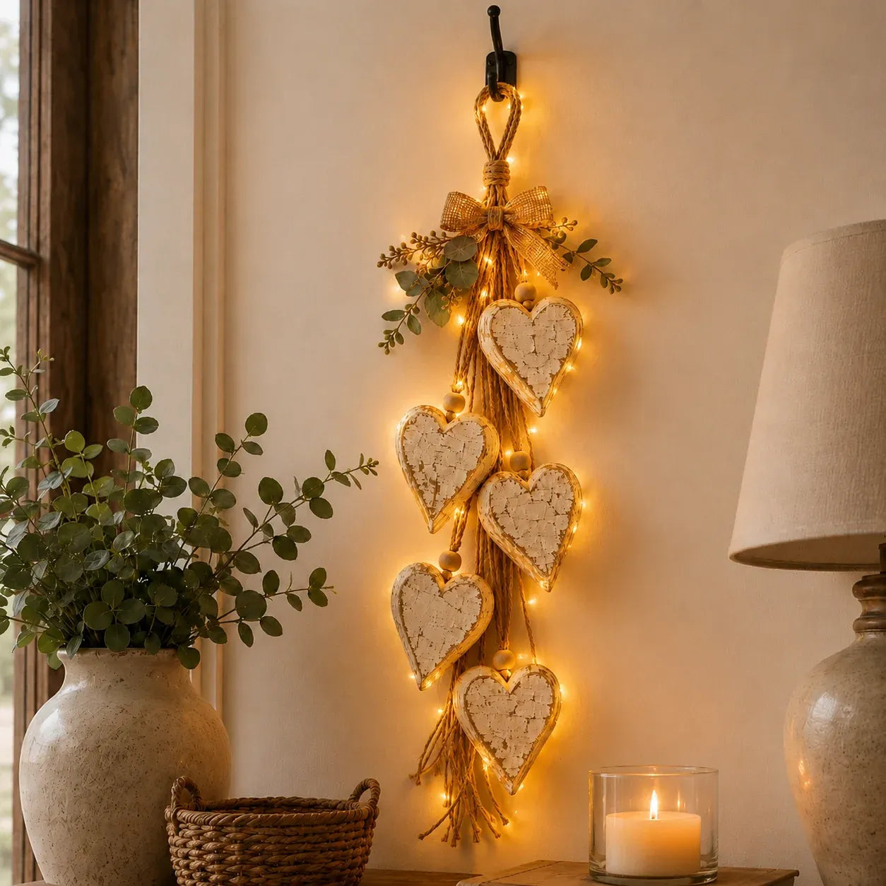 ⭐🍂🤎Hanging Heart Wall Decor