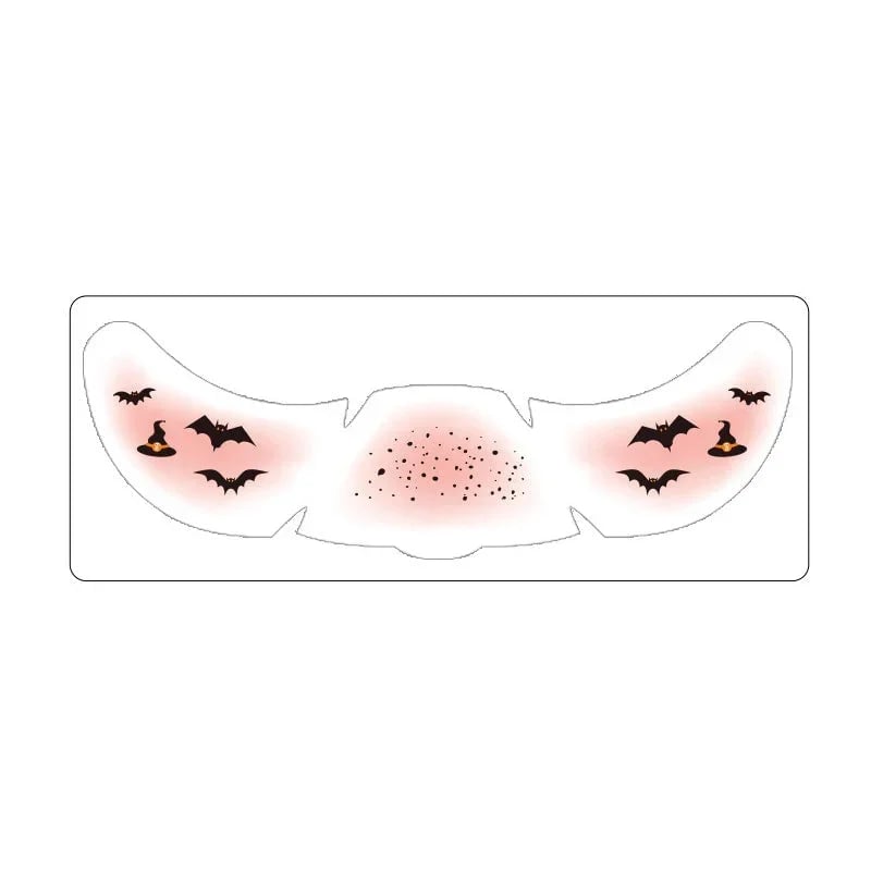 🎃👻 Halloween Water-Transfer Face Tattoos — Create a Spooky Look in Seconds, No Messy Face Paint Needed! 🦇✨(Set of 3)