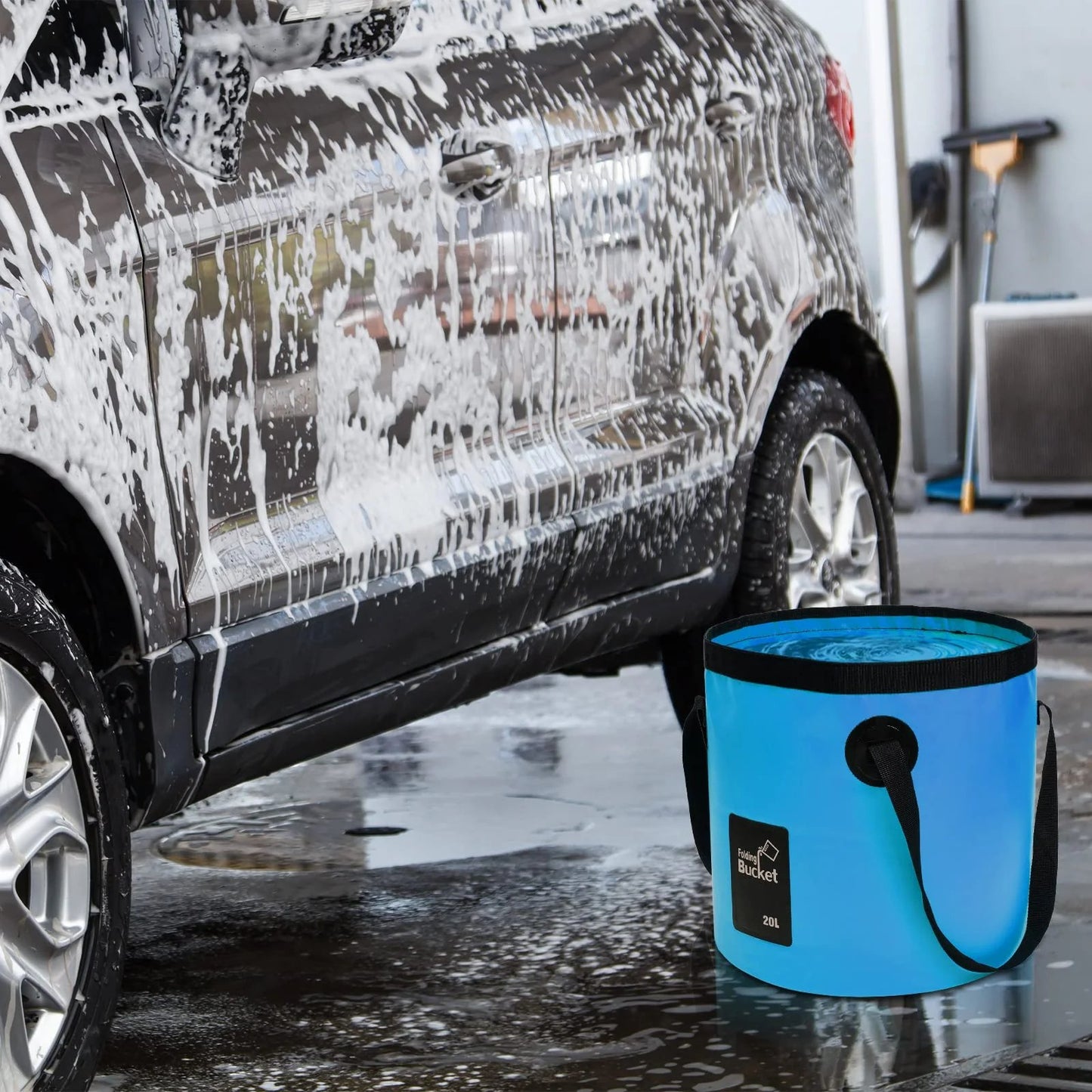 ⏰Limited Stock 60% OFF🧺💦🎣Portable Foldable Water Bucket - Perfect for Fishing, Camping, Traveling!!
