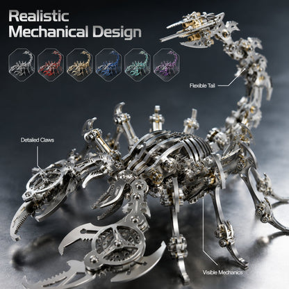 🦂 Build Your Own Mechanical Scorpion — A Steampunk Metal Puzzle Kit That Turns Into A Stunning Desk Art Piece