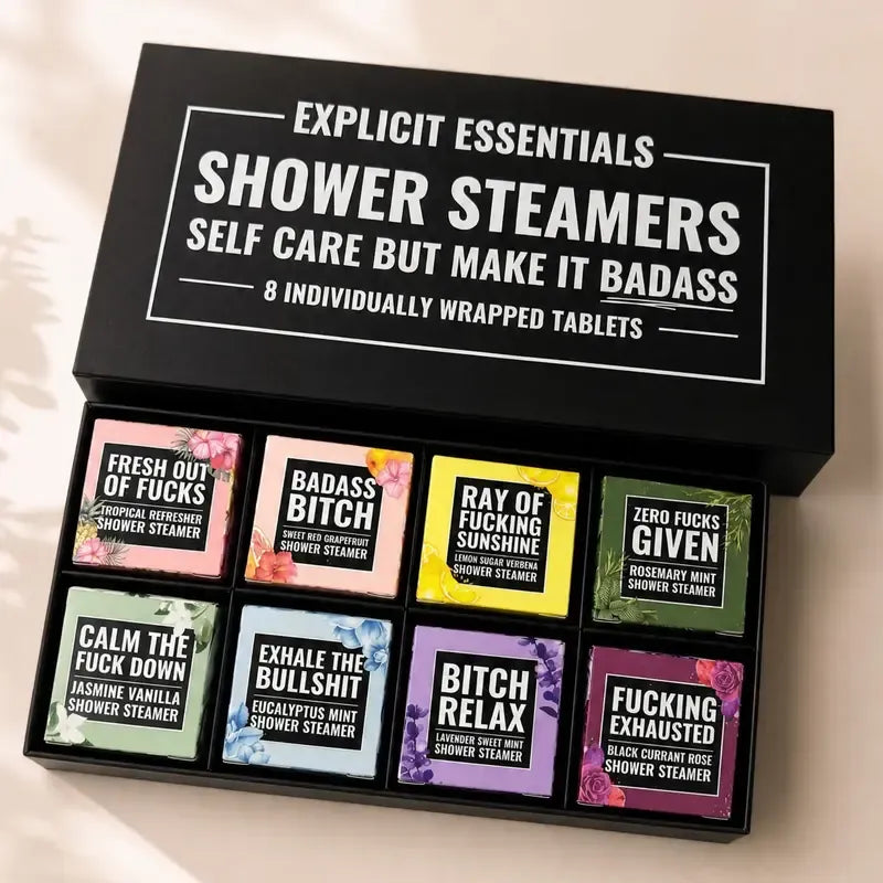 🧼8‑Scent Shower Steamer Gift Box for Women — A Relaxing Self‑Care Spa Gift🫧