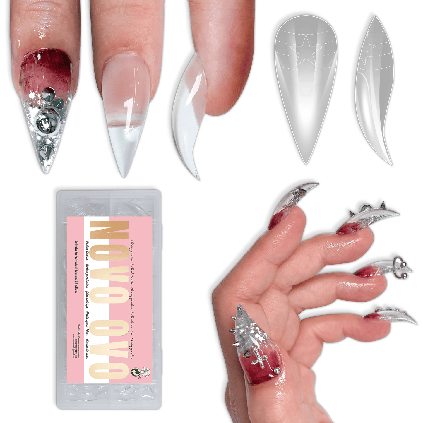 🖤✨3D Gothic Claw Press-On Nails | Instant Salon Drama