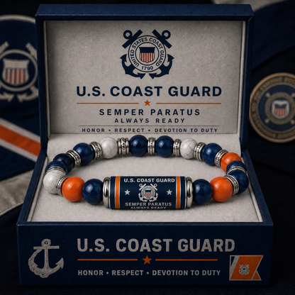 ⚓Last Day Promo: 49% OFF - U.S. Coast Guard Semper Paratus Tribute Beaded Bracelet  -  Buy 2 Get 1 Free & ✈️Free Shipping Today!