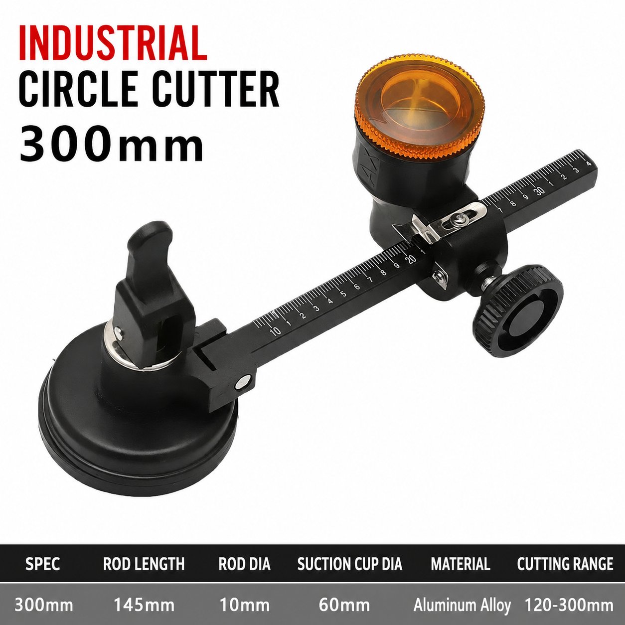 Glass Circle Cutter Tool for Tiles and Ceramics with Adjustable Features