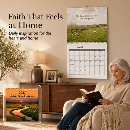 🌿 2027 Bible Verse Calendar — A Year Rooted in Faith ✝️