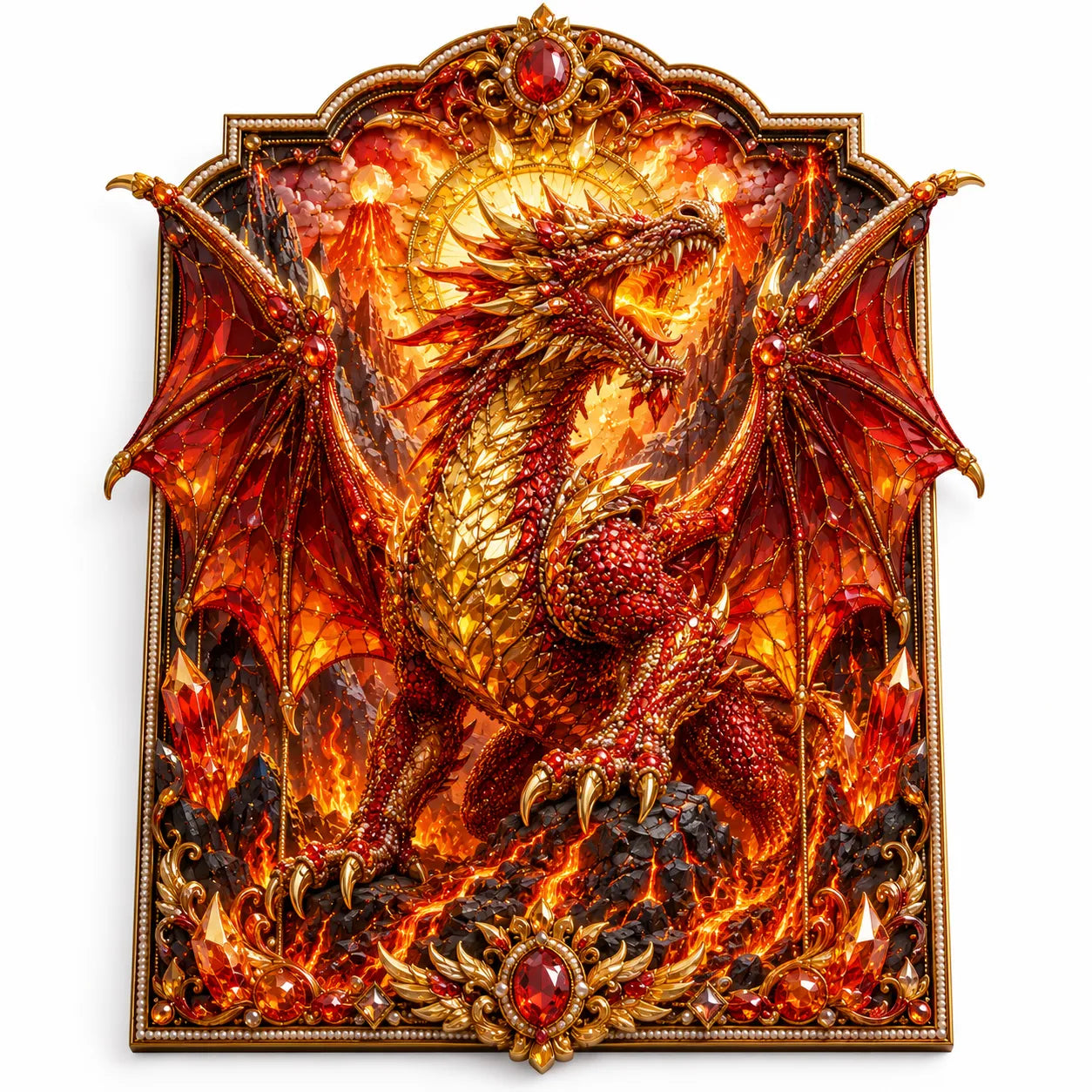 🐉Dragon Magic 3D Layered Diamond & Pearl Art Kit✨