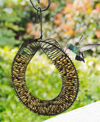 Hanging Peanut Wreath Feeder