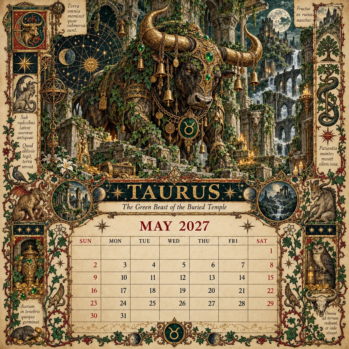 ⏳ Last Day 49% OFF – 🔮 2027 Zodiac Grimoire Desk Calendar | 12 Medieval-Inspired Zodiac Artworks for Astrology & Gothic Art Lovers ✨