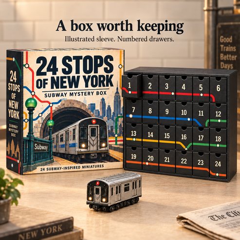 🚇 24 Stops of New York Subway Advent Calendar