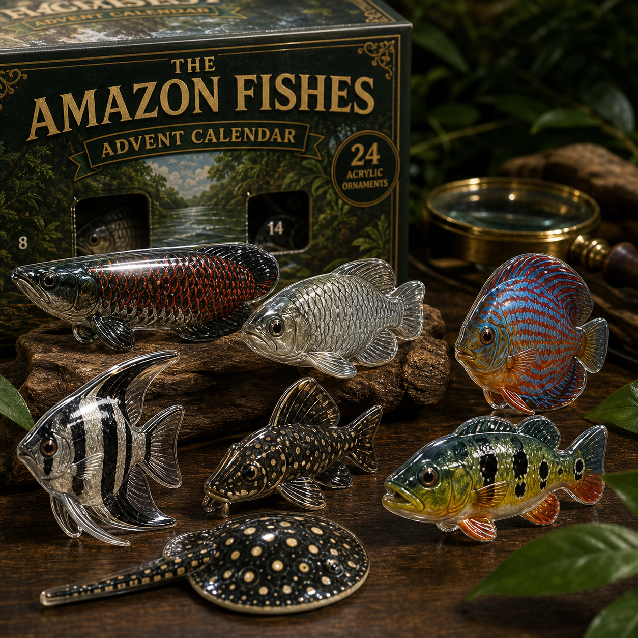 ⭐CHRISTMAS KICKOFF 40% OFF - Amazon Fished Advent Calendar 2026 - 24-Day Festive Countdown - Gift For Fish Lovers