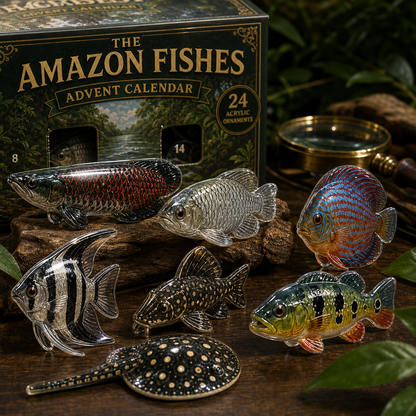 ⭐CHRISTMAS KICKOFF 40% OFF - Amazon Fished Advent Calendar 2026 - 24-Day Festive Countdown - Gift For Fish Lovers