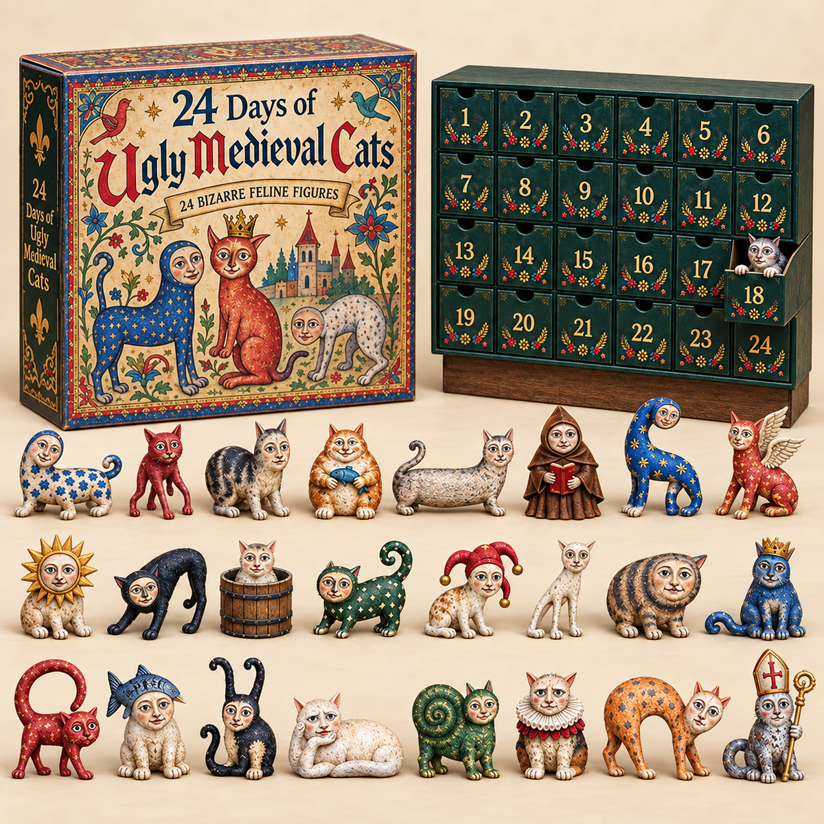 🐈🏰 24 Days of Ugly Medieval Cats