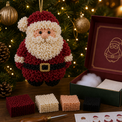 🔥49% Off Last Day 🔥 3D Fabric Poke Christmas Ornament Kit