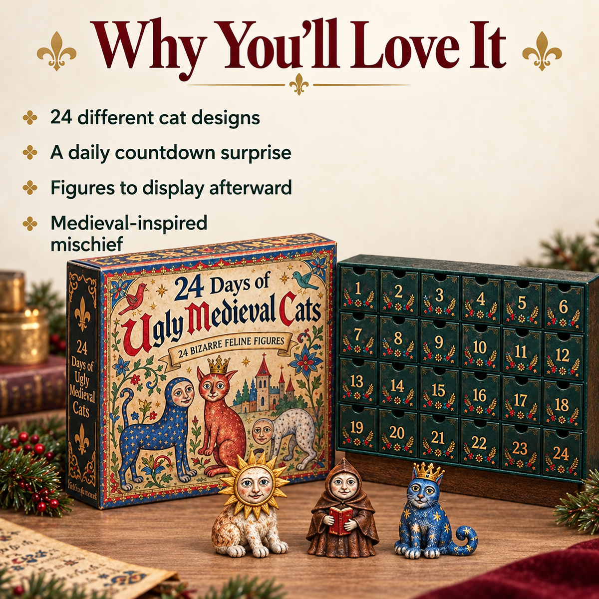 🐈🏰 24 Days of Ugly Medieval Cats