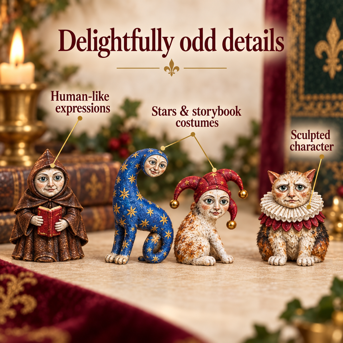 Medieval cat collectible advent calendar
