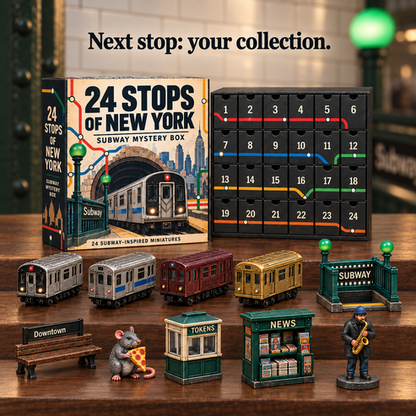 🚇 24 Stops of New York Subway Advent Calendar